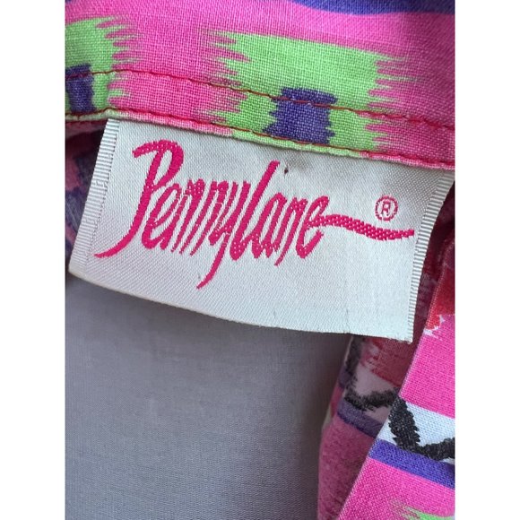 Vintage Pink Pennylane Button down Shirt Medium - Picture 7 of 8